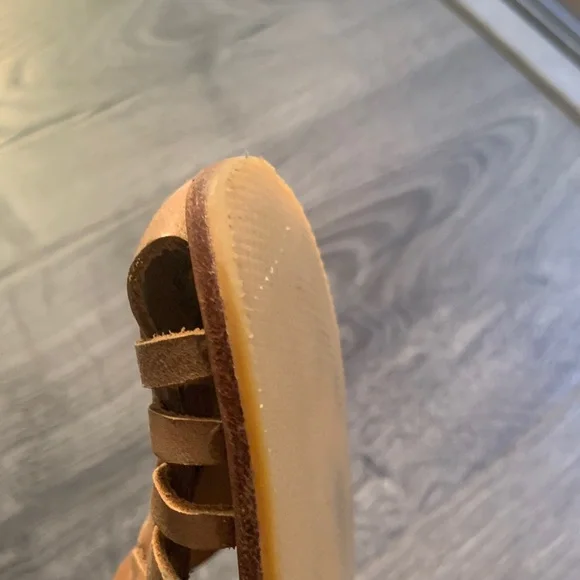 Nisolo Woven Leather Huarache Flats in Tan - Picture 5 of 9